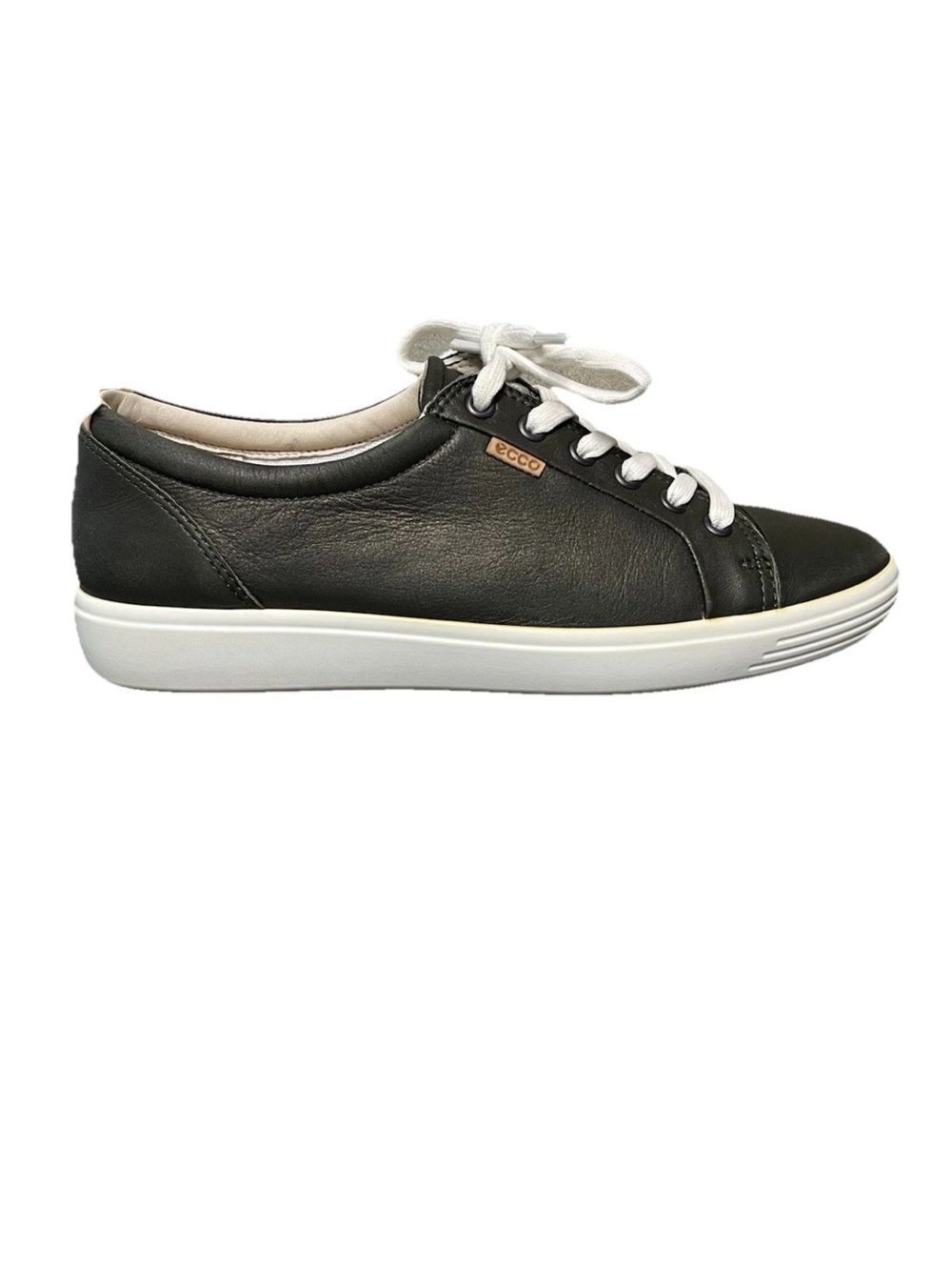 Ecco Soft 7 Women's Deep Green Leather Sneakers Size 10